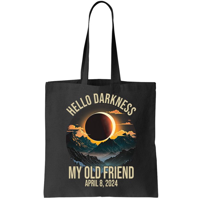 Hello Darkness My Old Friend Solar Eclipse April 08 2024 Bag