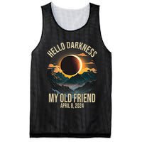 Hello Darkness My Old Friend Solar Eclipse April 08 2024 Mesh Reversible Basketball Jersey Tank