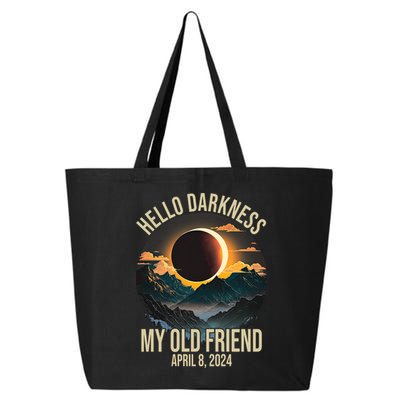 Hello Darkness My Old Friend Solar Eclipse April 08 2024 25L Jumbo Tote