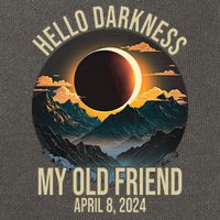 Hello Darkness My Old Friend Solar Eclipse April 08 2024 Cotton Canvas Backpack