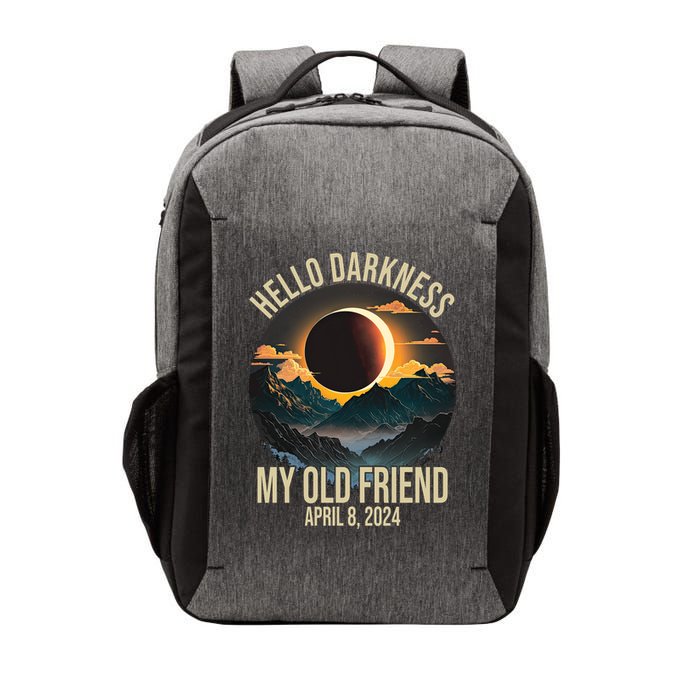 Hello Darkness My Old Friend Solar Eclipse April 08 2024 Vector Backpack