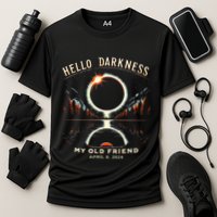 Hello Darkness My Old Friend Cooling Performance Crew T-Shirt