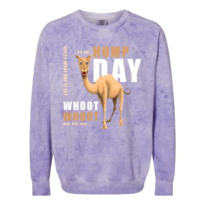 Hump Day Meaningful Gift Guess What Day It Is Gift Colorblast Crewneck Sweatshirt