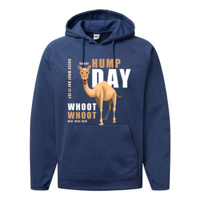 Hump Day Meaningful Gift Guess What Day It Is Gift Performance Fleece Hoodie