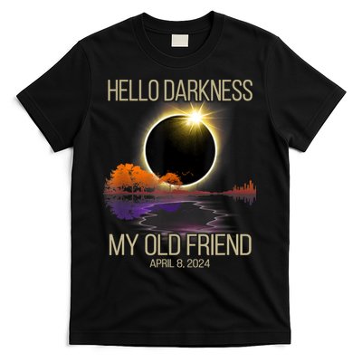 Hello Darkness My Old Friend Solar Eclipse April 08 2024 T-Shirt