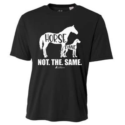 Horse Dane Not The Same Great Dane Funny Dog Lover Cooling Performance Crew T-Shirt