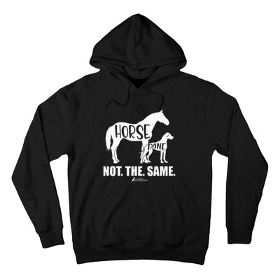 Horse Dane Not The Same Great Dane Funny Dog Lover Hoodie