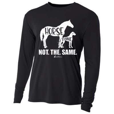 Horse Dane Not The Same Great Dane Funny Dog Lover Cooling Performance Long Sleeve Crew