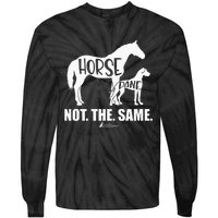 Horse Dane Not The Same Great Dane Funny Dog Lover Tie-Dye Long Sleeve Shirt