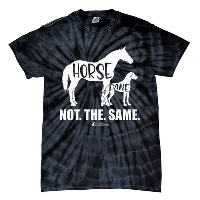 Horse Dane Not The Same Great Dane Funny Dog Lover Tie-Dye T-Shirt