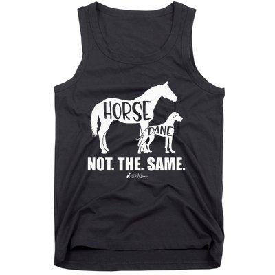 Horse Dane Not The Same Great Dane Funny Dog Lover Tank Top