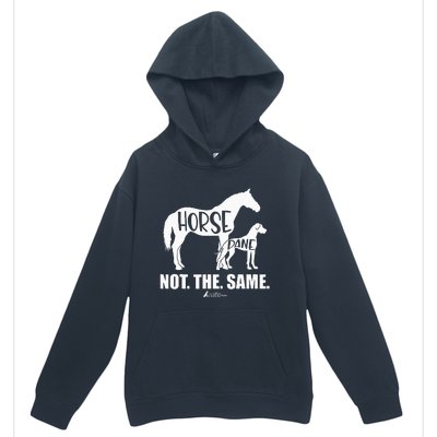 Horse Dane Not The Same Great Dane Funny Dog Lover Urban Pullover Hoodie