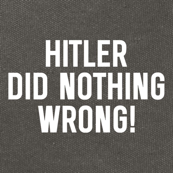 Hitler Did Nothing Wrong Cotton Canvas Backpack
