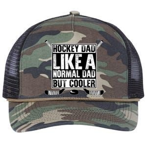 Hockey Dad Normal Dad But Cooler Fathers Day Daddy Husband Gift Retro Rope Trucker Hat Cap