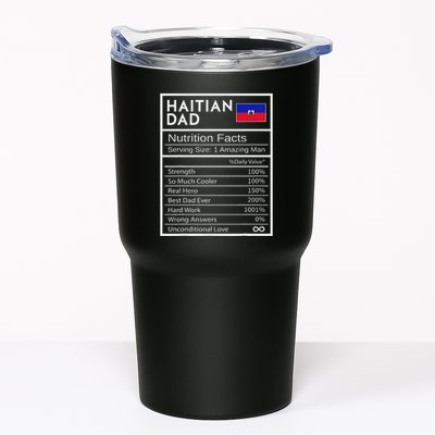 Haitian Dad Nutrition Facts National Pride Gift For Dad Tumbler