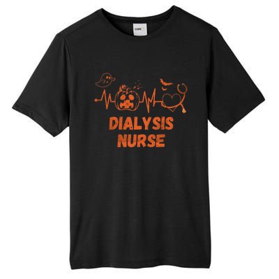 Halloween Dialysis Nurse Stethoscope Heartbeat Nursing Gift Tall Fusion ChromaSoft Performance T-Shirt