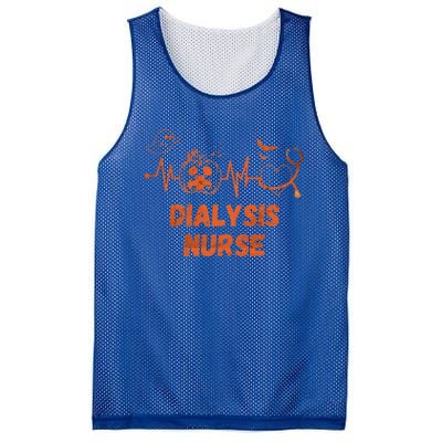 Halloween Dialysis Nurse Stethoscope Heartbeat Nursing Gift Mesh Reversible Basketball Jersey Tank