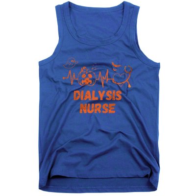 Halloween Dialysis Nurse Stethoscope Heartbeat Nursing Gift Tank Top