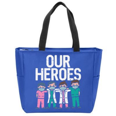 Hero Doctor Nurse Healthcare Frontline Essential Worker Gift Cool Gift Zip Tote Bag