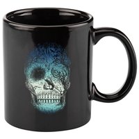 Halloween Dark Nature Forest Skull 11oz C Handle Ceramic Mug