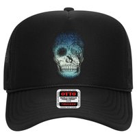 Halloween Dark Nature Forest Skull Trucker Hat