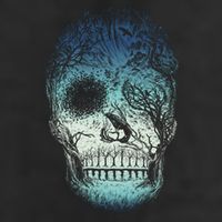 Halloween Dark Nature Forest Skull Trucker Hat