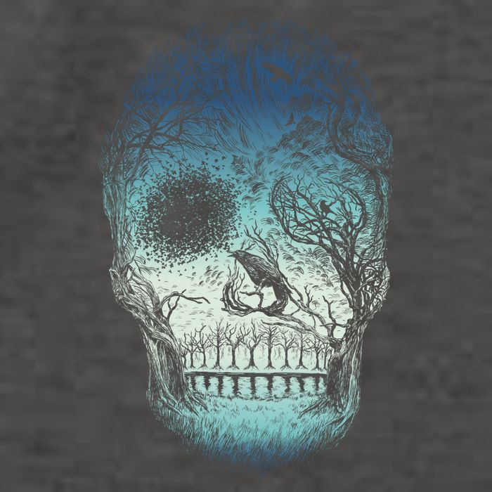 Halloween Dark Nature Forest Skull Vector Backpack
