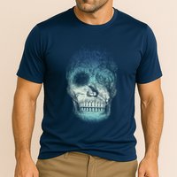 Halloween Dark Nature Forest Skull Cooling Performance Crew T-Shirt