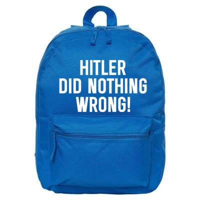 Hitler Did Nothing Wrong 16 in Basic Backpack