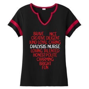 Heart Dialysis Nurse Gift Ladies Halftime Notch Neck Tee