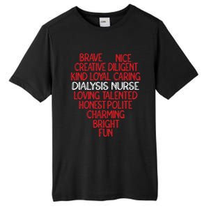 Heart Dialysis Nurse Gift Tall Fusion ChromaSoft Performance T-Shirt