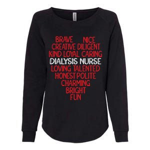 Heart Dialysis Nurse Gift Womens California Wash Sweatshirt