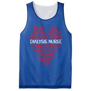 Heart Dialysis Nurse Gift Mesh Reversible Basketball Jersey Tank