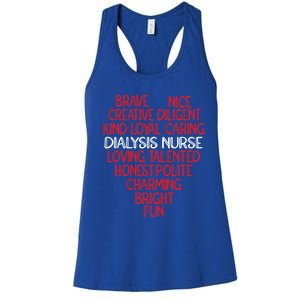 Heart Dialysis Nurse Gift Women's Racerback Tank