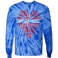 Heart Dialysis Nurse Gift Tie-Dye Long Sleeve Shirt