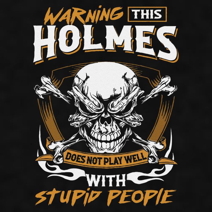 Holmes Does Not Play Well With Stupid People Ladies PosiCharge Tri-Blend Wicking Tank