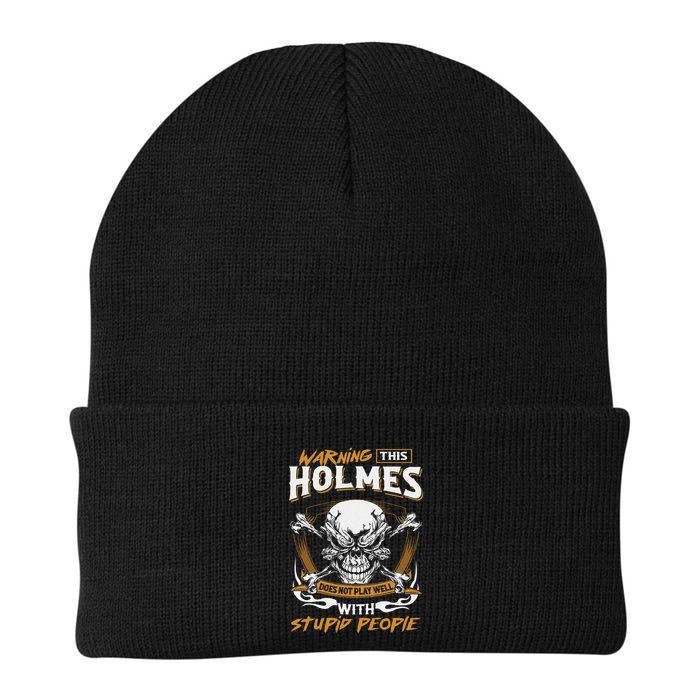 Holmes Does Not Play Well With Stupid People Beanie