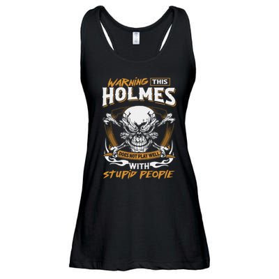 Holmes Does Not Play Well With Stupid People Ladies Essential Flowy Tank