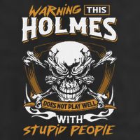 Holmes Does Not Play Well With Stupid People Microfiber Hand Towel