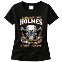 Holmes Does Not Play Well With Stupid People Womens T-Shirt
