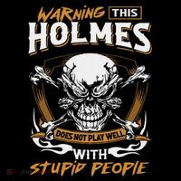Holmes Does Not Play Well With Stupid People Wool Snapback Cap