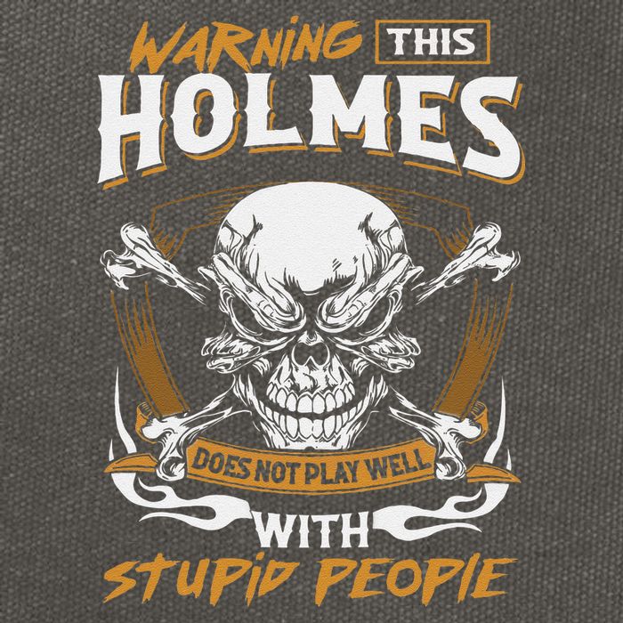 Holmes Does Not Play Well With Stupid People Cotton Canvas Backpack