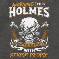 Holmes Does Not Play Well With Stupid People Vector Backpack