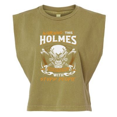 Holmes Does Not Play Well With Stupid People Garment-Dyed Women's Muscle Tee