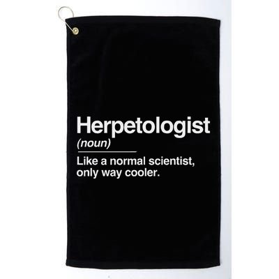Herpetologist Definition Normal Only Cooler Scientist Gift Golf Towel