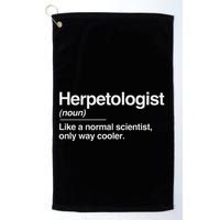 Herpetologist Definition Normal Only Cooler Scientist Gift Golf Towel