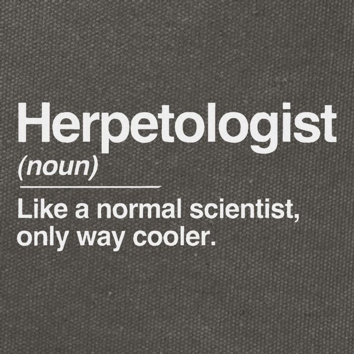 Herpetologist Definition Normal Only Cooler Scientist Gift Cotton Canvas Backpack