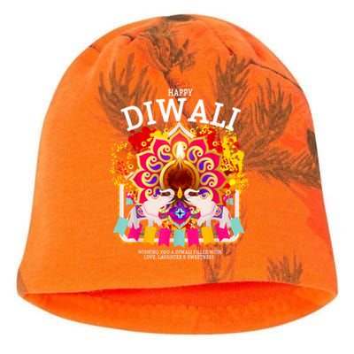 Happy Diwali Outfit Idea For Kids & Hindu Festival Diwali Kati - Camo Knit Beanie