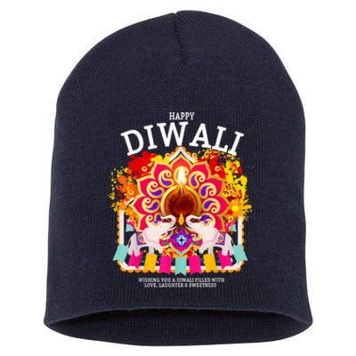 Happy Diwali Outfit Idea For Kids & Hindu Festival Diwali Short Acrylic Beanie