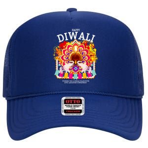 Happy Diwali Outfit Idea For Kids & Hindu Festival Diwali High Crown Mesh Back Trucker Hat